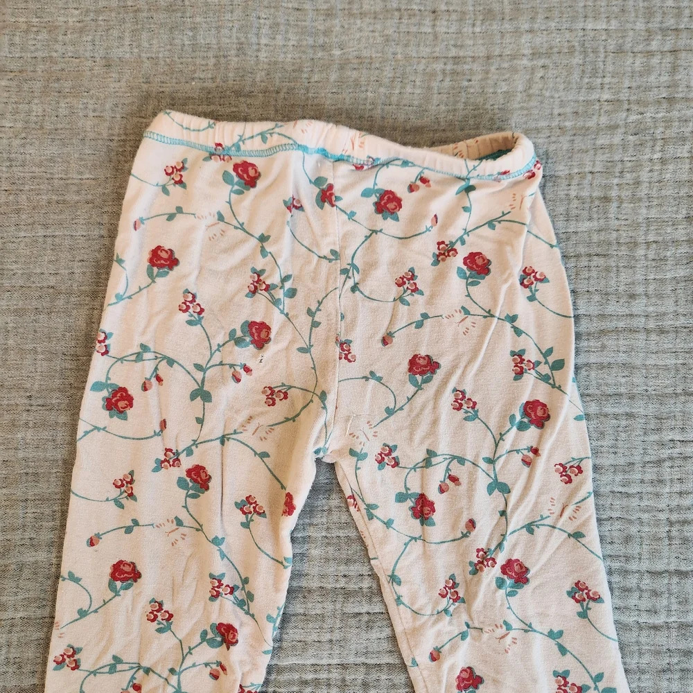 KICKEE Bamboo 2 Piece Set Kimono Floral Vines Short Sleeve pajamas 2t months